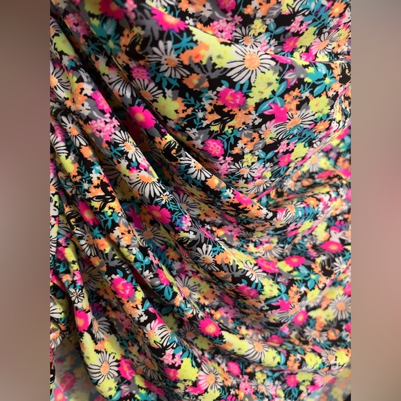 La Blanca NEW womens one piece swimsuit Floral Neon print new size 12 - Picture 6 of 8